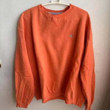 구제 의류 Champion XL 오렌지 맨투맨