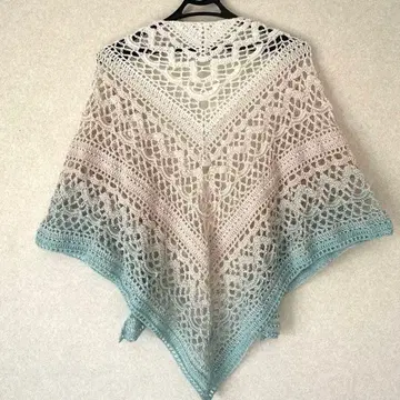 삼각형 숄 담요 그라데이션 원더코튼 ( 스피카 )