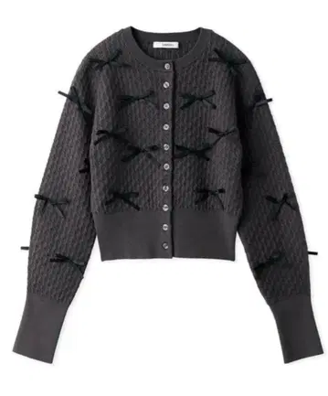 SNIDEL 스나이델 리본 모티브 가디건