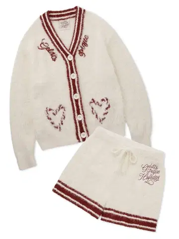 젤라피케 홀리데이 2024 가디건 풀오버 숏팬츠