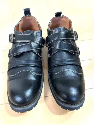 남성용 블랙 가죽 스트랩 비즈니스 슈즈 (Regent Street)