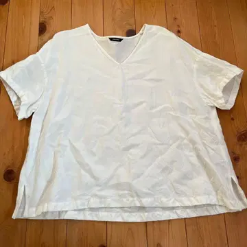 JOURNAL STANDARD V넥 화이트 반팔 셔츠