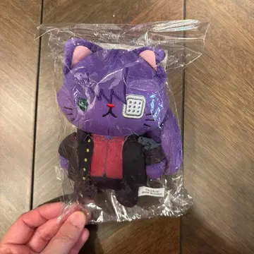 보라색 고양이 봉제 인형 미개봉
