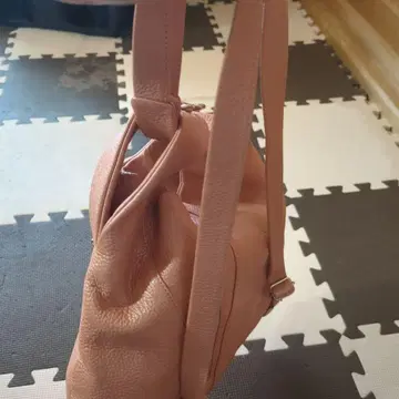 핑크 가죽풍 2way 숄더백