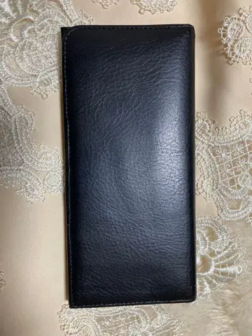 장지갑 소가죽 블랙