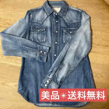 [ 새상품급 무료배송 ] MOROKO BAR 데님 셔츠 S 사이즈