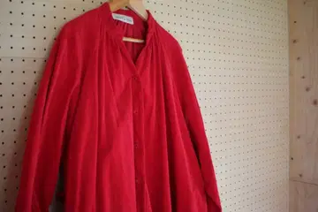 l'atelier du savon 빨간색 셔츠 원피스