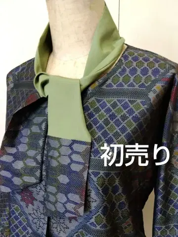 오시마 명주 리메이크 - * - 모던 기하학 패턴 튜닉