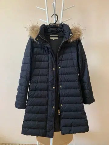 유나이티드 애로우즈 후드 부착 다운 코트 38 블랙