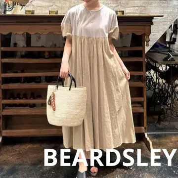 익명 배송 BEARDSLEY 베이지 롱 원피스