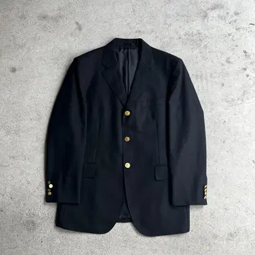 빈티지 3B 골드 버튼 블랙 테일러드 자켓 구제 의류