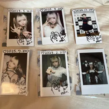 밈 도쿄 MEW 폴라로이드 사인 있음