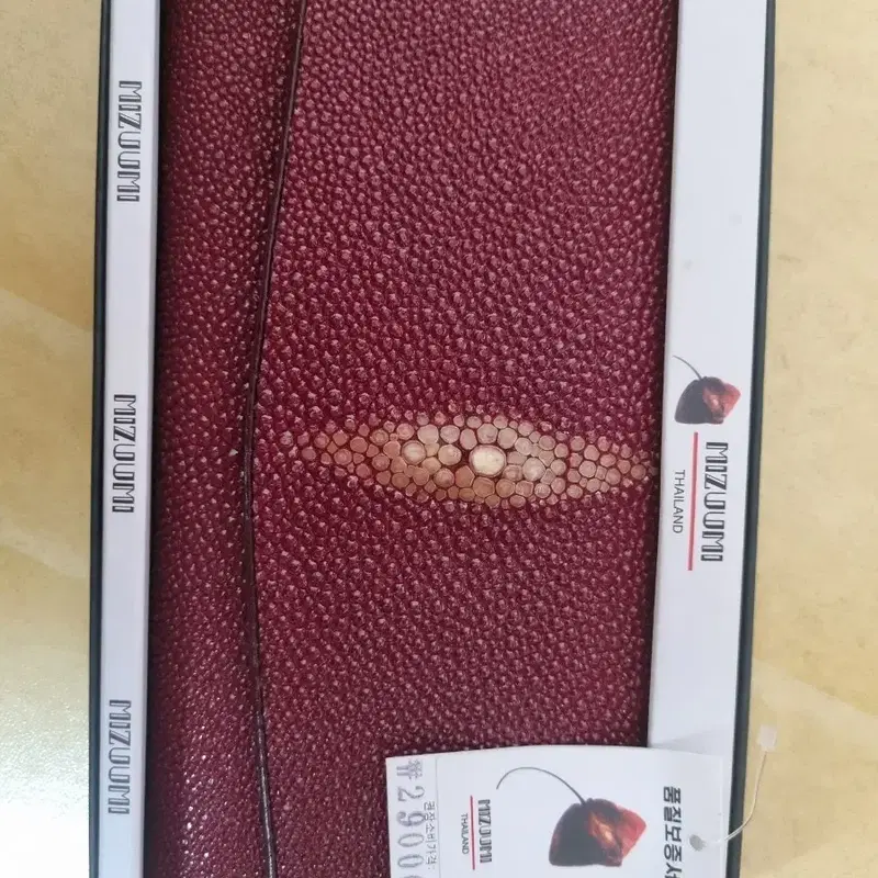 미즈우미 가오리 반지갑 버건디 새상품