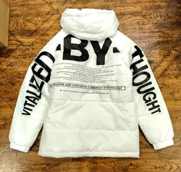 백 프린트 자켓 화이트 LL