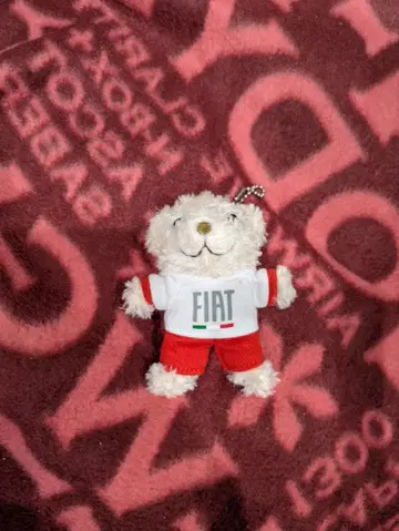 FIAT 곰 봉제 인형 마스코트