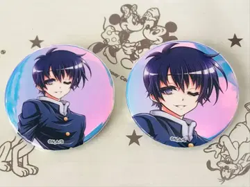 메다카 박스 오로라 캔뱃지 쿠마가와 미소기 2종