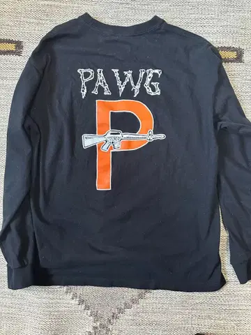 L 사이즈 PAWG 긴팔 티셔츠 롱티