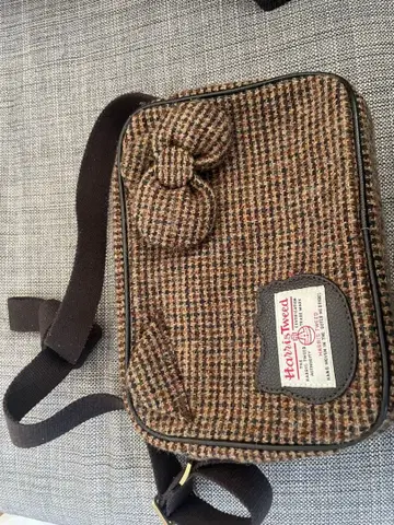 해리스 트위드 키티 숄더백