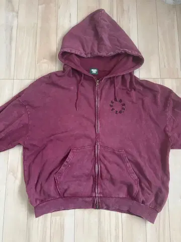 Vintage styles Circle logo zip hoodie