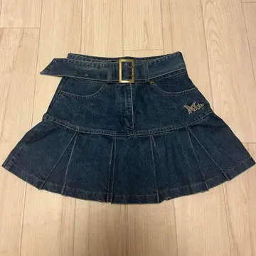 Fancy club 데님 플리츠 스커트 S 사이즈