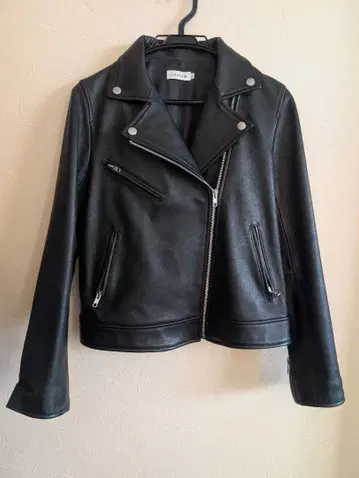 LEPSIM 더블 라이더 자켓 렙심 양가죽