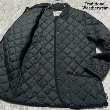 트래디셔널 웨더웨어 퀼팅 다운 자켓 블랙 42 XL