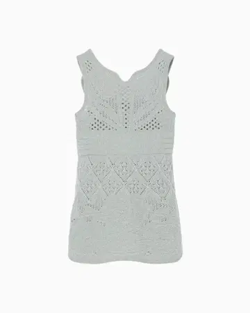 2025FW 로우게이지 니트 슬리브리스 탑