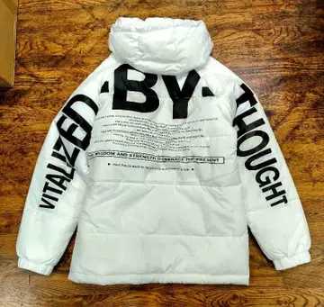 백 프린트 자켓 화이트 L