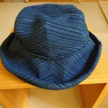 미야타 직물 gokan 블루 계열 스트라이프 햇
