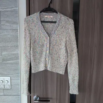 BACCA 멀티 컬러 긴팔 가디건