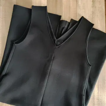 [ 무인양품 ] 이중편 맨투맨 오버롤 스커트 S사이즈