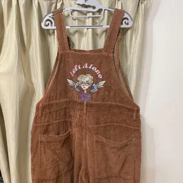 left alone 오버롤 코듀로이 브라운 [ size L ]