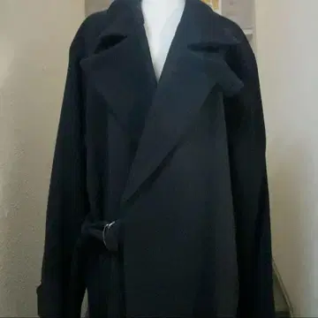 하레 울 코트 블랙 컬러 HARE