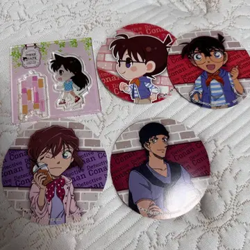 코난 카페 아크릴 스탠드 코스터 세트