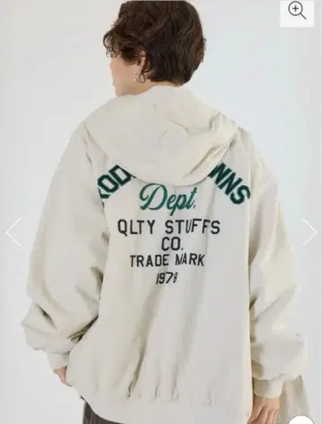 [ UNISEX ] 워크 후디드 자켓 아이보리 L 사이즈