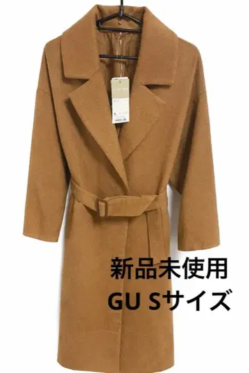 [ 미사용 새상품 ] GU 벨티드 코트