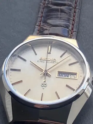 세이코 킹 쿼츠 샴페인 골드 흠집 없는 최상 컨디션 앤티크