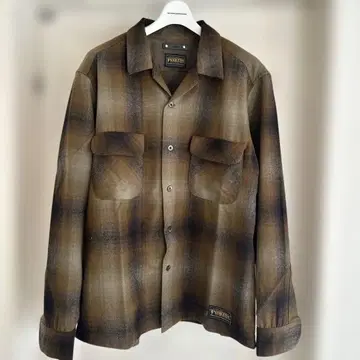 마인 데님 Pendleton 오픈 카라 셔츠