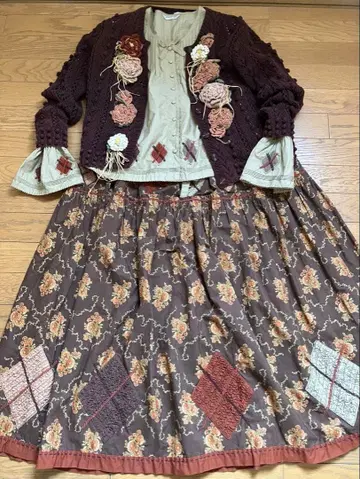 새상품급 카네코 이사오 패치워크 블라우스