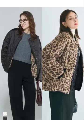 리버서블 퀼팅 블루종