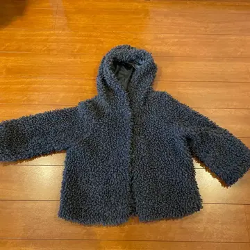 King Kong 후드 부착 보아 자켓 다크 그레이