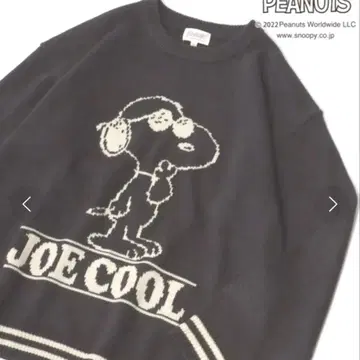 PEANUTS 스누피 JOE COOL 니트 그레이 L 사이즈