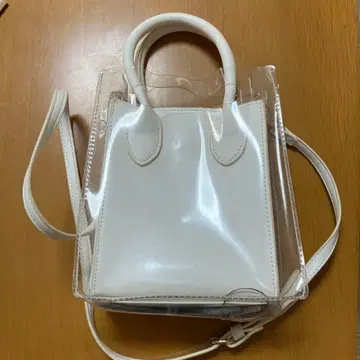 화이트 2way 숄더백