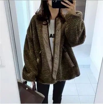 리버서블 보아 블루종 자켓 여성용