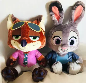 디즈니 주토피아 슈퍼 라지 봉제 인형 주디 닉 세트