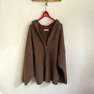 후드 부착 가디건 아우터
