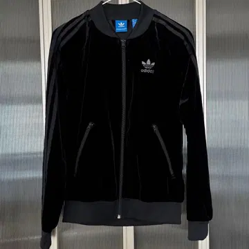 아디다스 트랙 자켓 벨로아 S 블랙