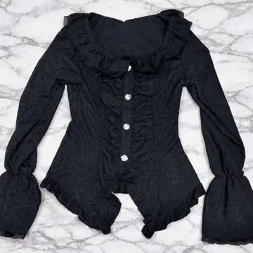 y2k 다크코어 프릴 가디건