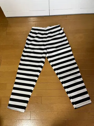 쿠쿠맨 cookman 셰프 팬츠 보더 죄수 팬츠 초파 XL