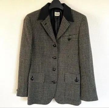 새상품급 NYS New Yorker 체크 무늬 테일러드 자켓